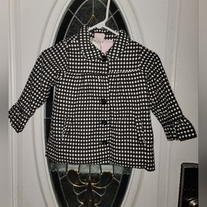 *EUC Nannette Size 4 Toddler's Girls Coat Polka Dot